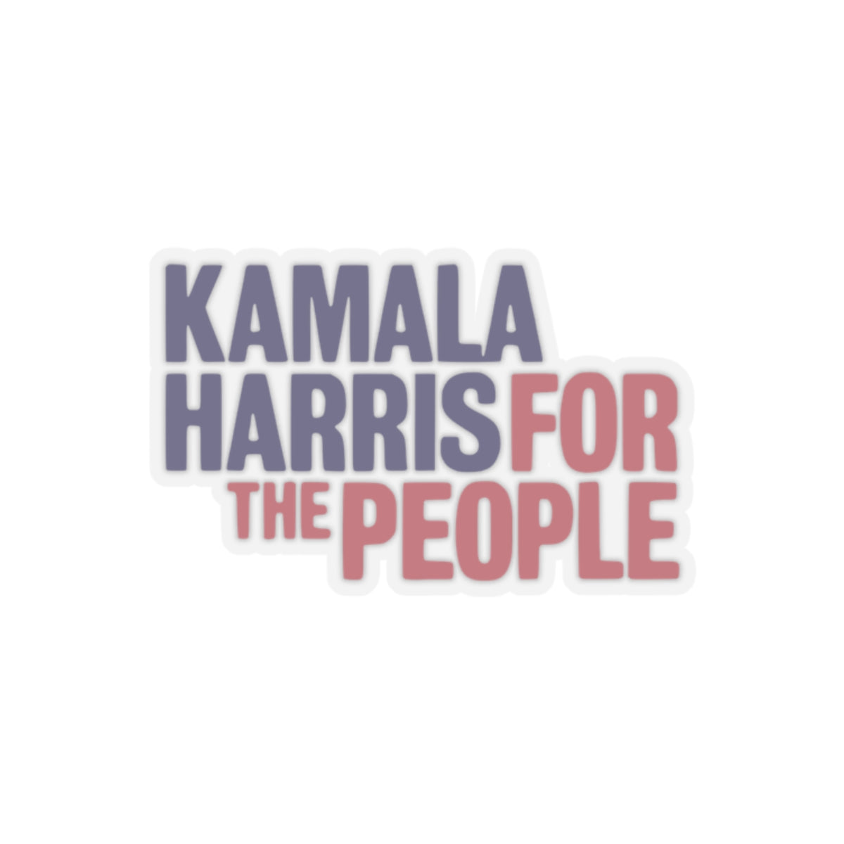 Kamala Harris Kiss-Cut Stickers - Political Stickers, Laptop Decals, Feminist Accessories, Election Merchandise, Political Gifts