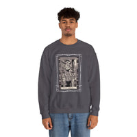 Load image into Gallery viewer, The Devil Tarot Card Unisex Crewneck Sweatshirt- Great for Halloween or Tarot Boho Gothic Parties
