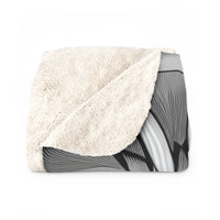 Load image into Gallery viewer, Black and White Kitty  Blanket Sherpa Fleece Blanket
