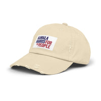Load image into Gallery viewer, Kamala Harris For The People Unisex Distressed Cap | Kamala Hat | Kamala Cap | For The People

