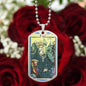 The Empress Tarot Card Dogtag Pendant Necklace