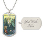 The Empress Tarot Card Dogtag Pendant Necklace