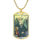 The Empress Tarot Card Dogtag Pendant Necklace