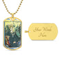 The Empress Tarot Card Dogtag Pendant Necklace