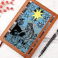 The Star Tarot Card Leather Journal. Record tarot readings, ideas, quotes, horoscopes, and important life events, Vegan leather cover. 100 sheets / 200 lined pages. An amazing gift for witchy, boho or tarot card loving friends.