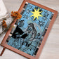 The Star Tarot Card Leather Journal. Record tarot readings, ideas, quotes, horoscopes, and important life events, Vegan leather cover. 100 sheets / 200 lined pages. An amazing gift for witchy, boho or tarot card loving friends.
