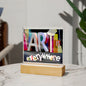 Art Is Everywhere Square Acrylic Plaque Art Gift For Art Lovers, Artists, Art Teachers and Art Students