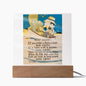 Keep Agoin' Fisherman Motto Acrylic Plaque