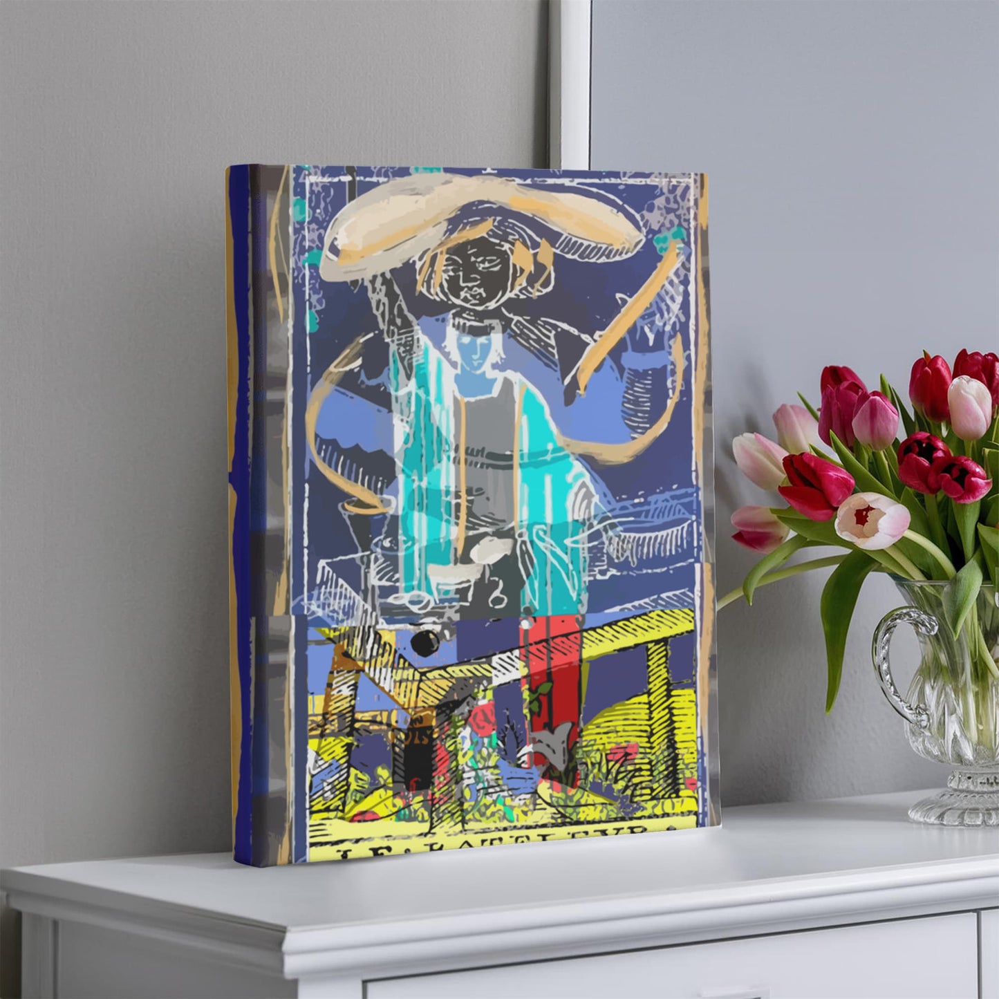 Tarot Magician Card Canvas Print Wall Art