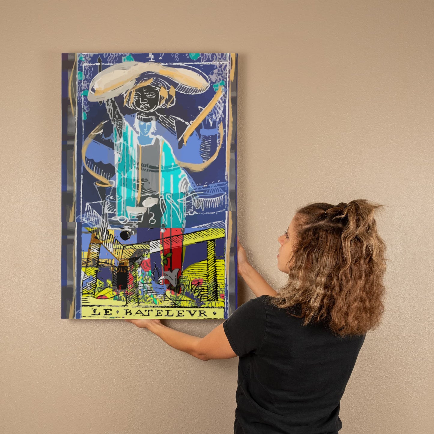 Tarot Magician Card Canvas Print Wall Art