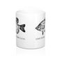 Fish More - Worry Less - White Mug 11oz