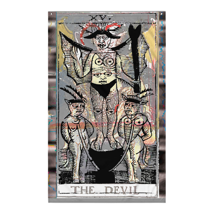 The Devil Tarot Card Banner Flag Tapestry