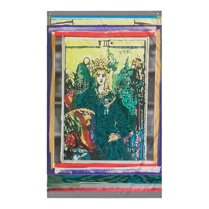 The Empress Tarot Card Flag Banner Tapestry ArtMythica