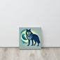 Lone Wolf In Moonlight Canvas Wall Art Print