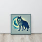 Lone Wolf In Moonlight Canvas Wall Art Print