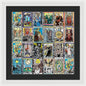 Tarot Grid Square Major Arcana - Framed Print