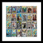 Tarot Grid Square Major Arcana - Framed Print