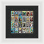 Tarot Grid Square Major Arcana - Framed Print