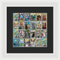 Tarot Grid Square Major Arcana - Framed Print