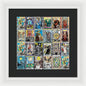 Tarot Grid Square Major Arcana - Framed Print