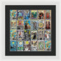 Tarot Grid Square Major Arcana - Framed Print