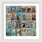 Tarot Grid Square Major Arcana - Framed Print