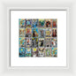 Tarot Grid Square Major Arcana - Framed Print