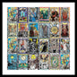 Tarot Grid Square Major Arcana - Framed Print