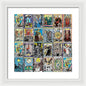 Tarot Grid Square Major Arcana - Framed Print
