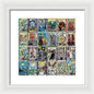 Tarot Grid Square Major Arcana - Framed Print